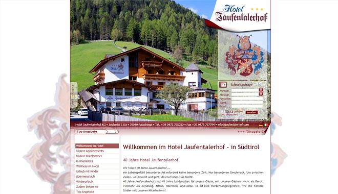 Hotel Jaufentalerhof ***